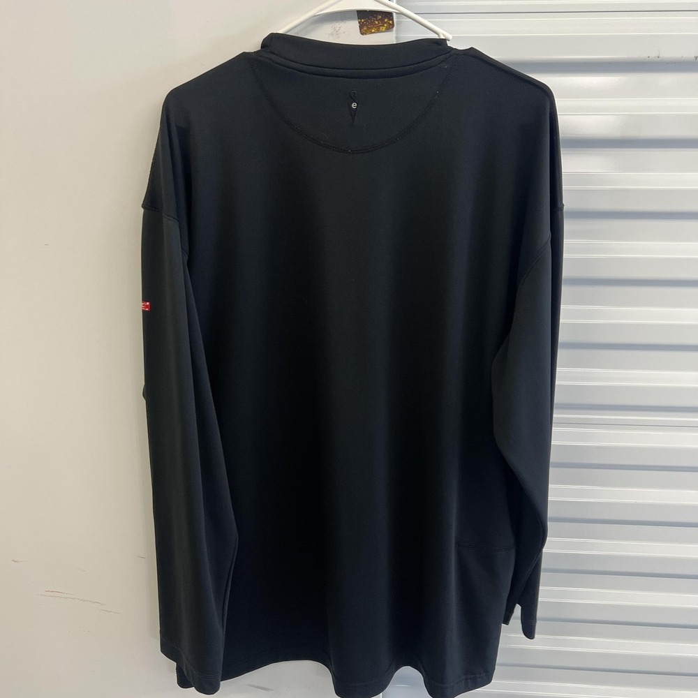 SCOTTeVEST Shirt Mens XL Black TEC Long Sleeve Travel Pocket Crewneck Tech